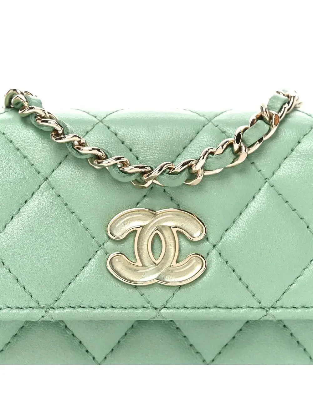 Chanel Lambskin Resin Quilted Mini #321540C18B